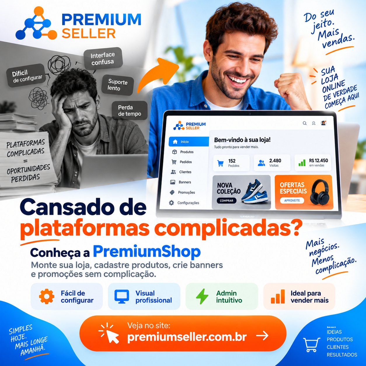 Sistema de Loja virtual Completo para produtos fisicos digitais e artesanais