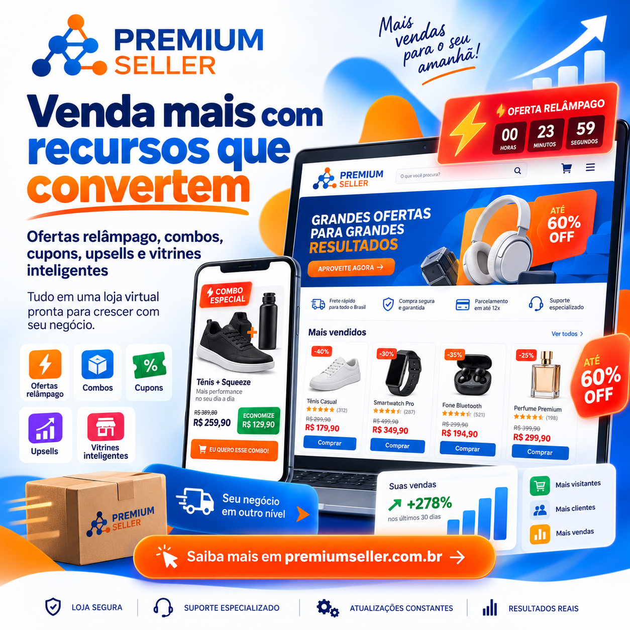 Sistema de Loja virtual Completo para produtos fisicos digitais e artesanais